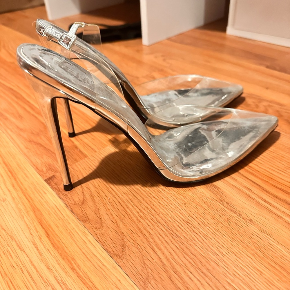 FEMME LA Clear Stiletto Heels for Women